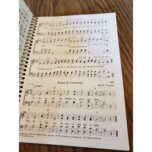 Gospel Hymnal Volume 2 Spiralbound Stamps Baxter Vintage 1979 Songbook - Picture 8 of 9